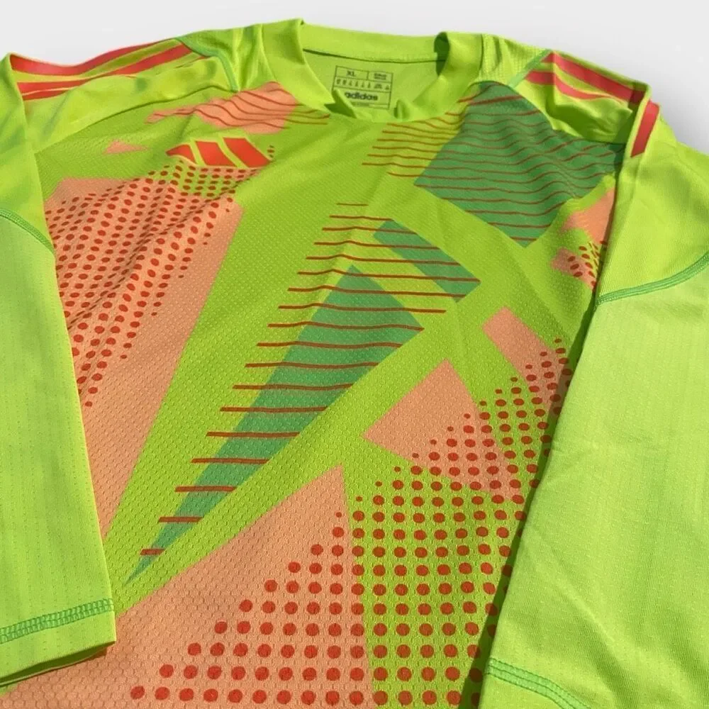 Adidas Tiro 24 Pro Goalkeeper Long Sleeve Slim Fit Yellow Jersey IK4907 size XL